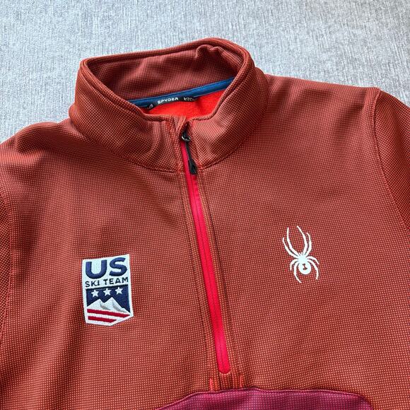 Spyder US Ski Team Fleece Quarter Zip Sweater - Picture 2 of 5